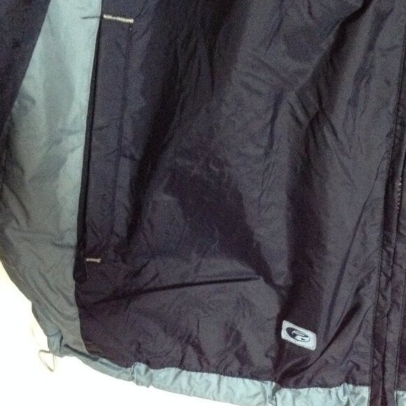 Point Zero men's blue hooded zip up windbreaker jacket size M - Picture 7 of 11